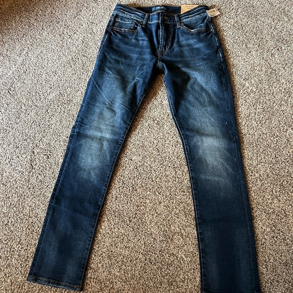 Boys/Men’s Aero Real Original Denim, Slim Straight 29W 30L, Dark Wash
